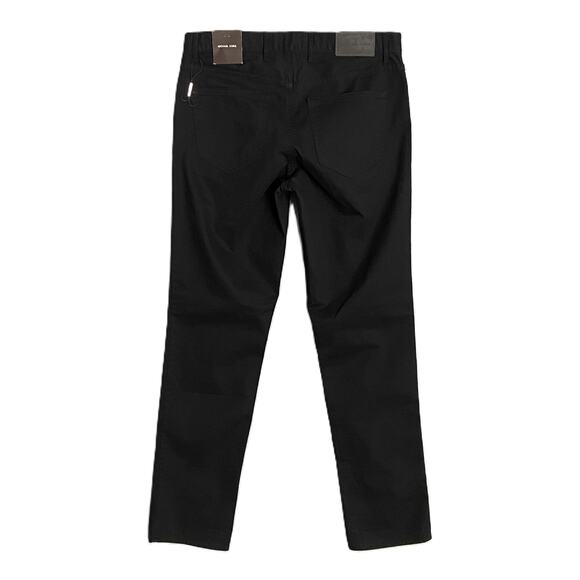 Michael Kors Men's 30x32 Parker Slim Fit Pant Stretch Solid Black NEW - Picture 4 of 11